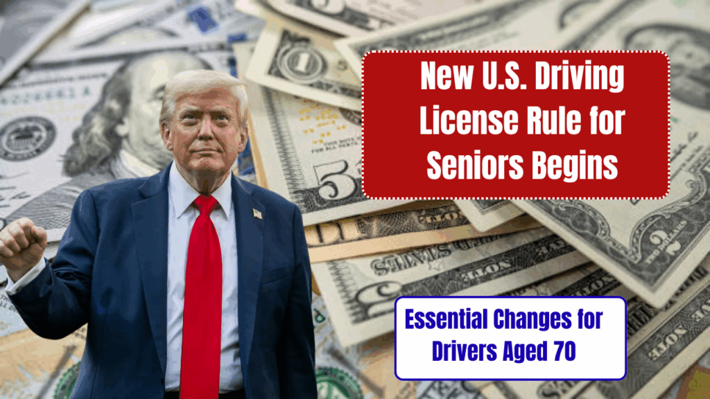 New U.S. License Rule for Seniors Starts August 2025 — Key Changes for Drivers Aged 70+